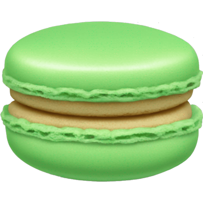 Light green macaroon emoji