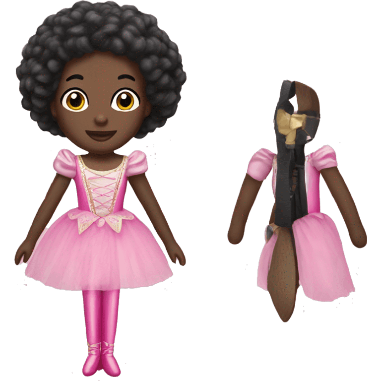  pink nutcracker black doll emoji