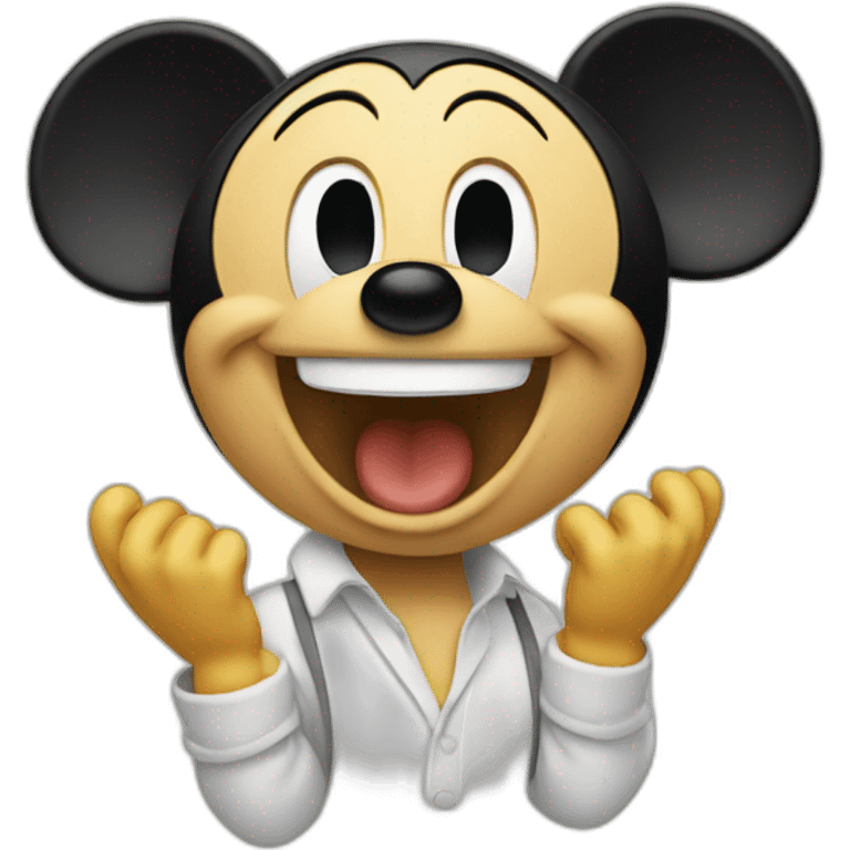 Mickey mouse singing  emoji