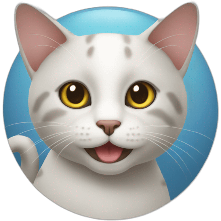 Cat buvant de l'eau emoji