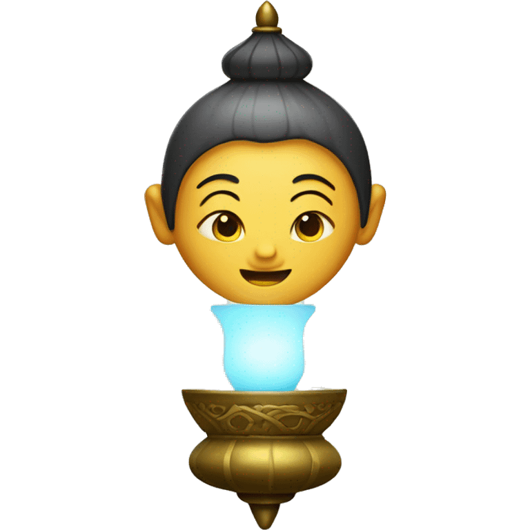 Asian genie in a lamp  emoji