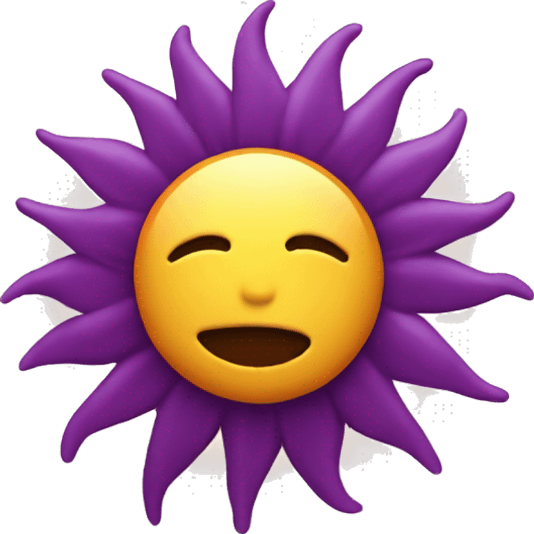 purple sun emoji