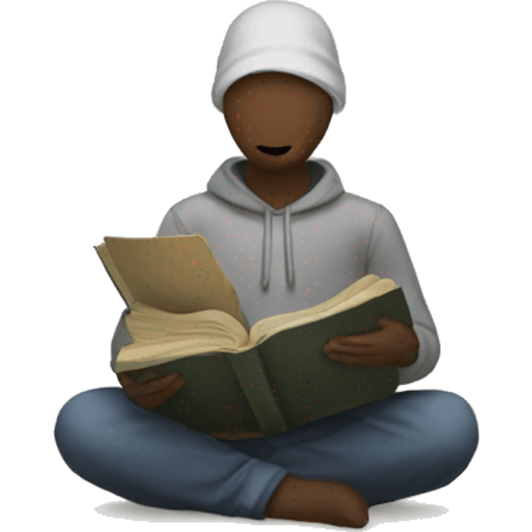 anonymous storyteller with book emoji