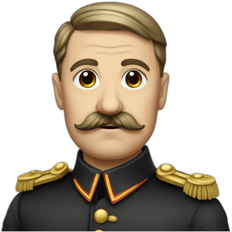 Adolf German dictator Guy with short mustache emoji