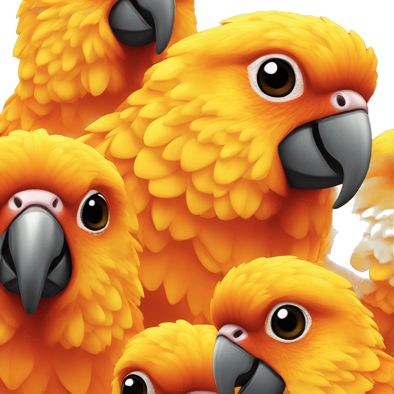 A sun conure  emoji