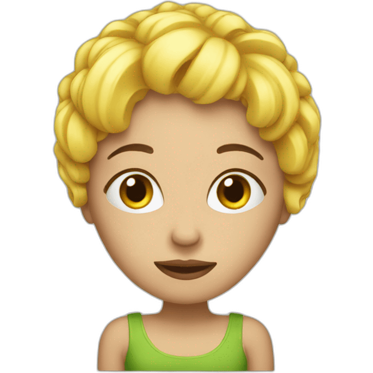 woman salad head emoji