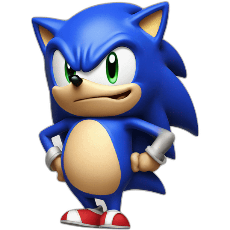 Sonic big belly emoji