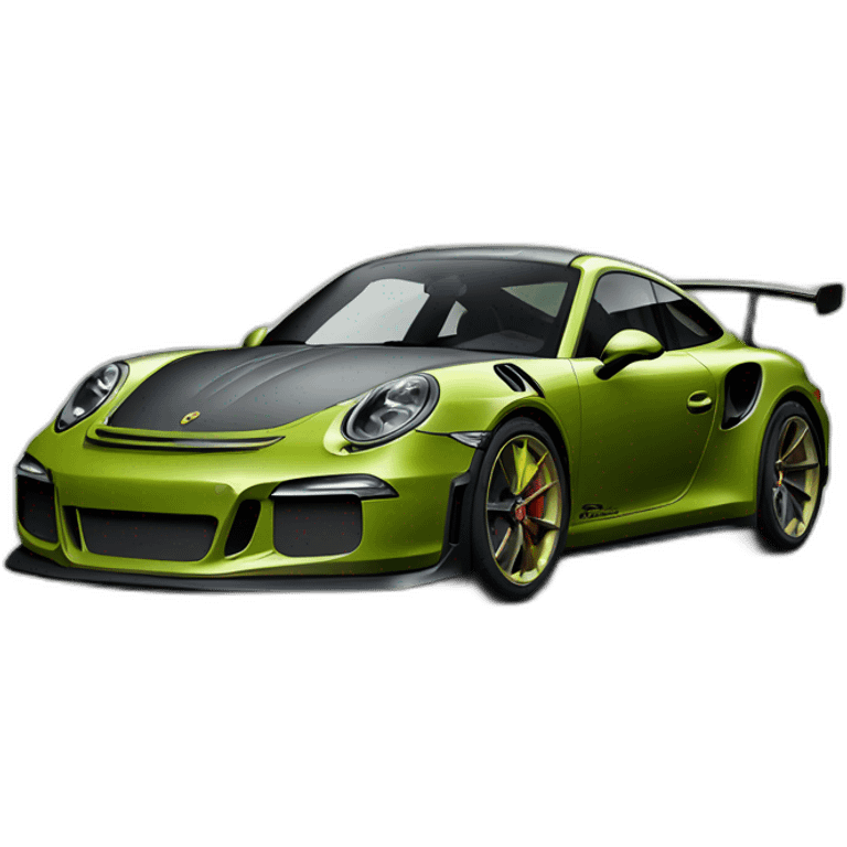 Olive Green Porsche gt3 rs emoji