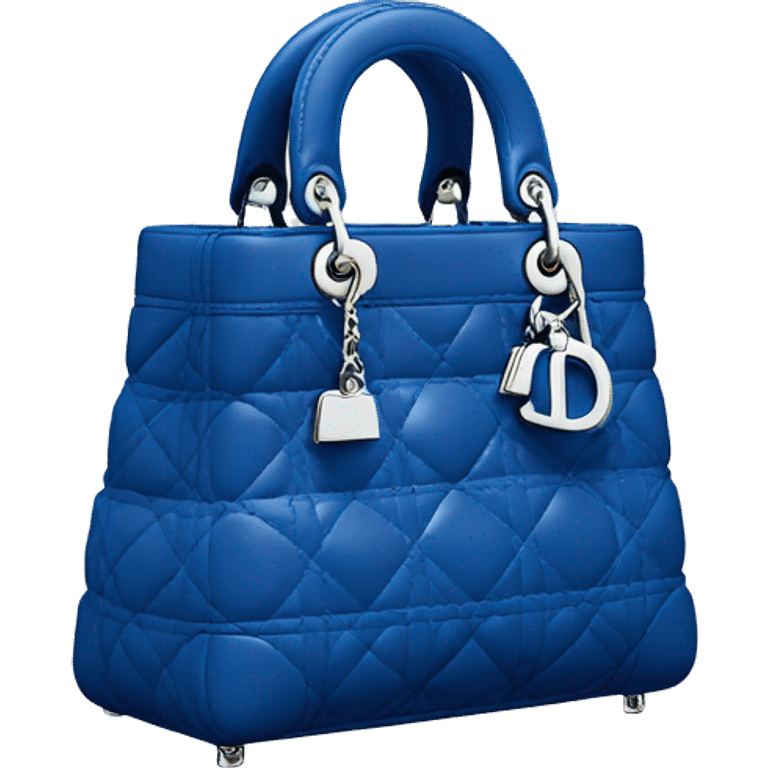 Blue lady Dior bag emoji