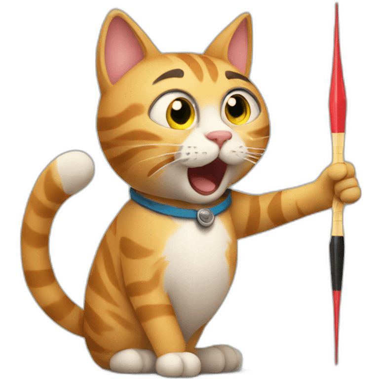 Cat playing darts emoji