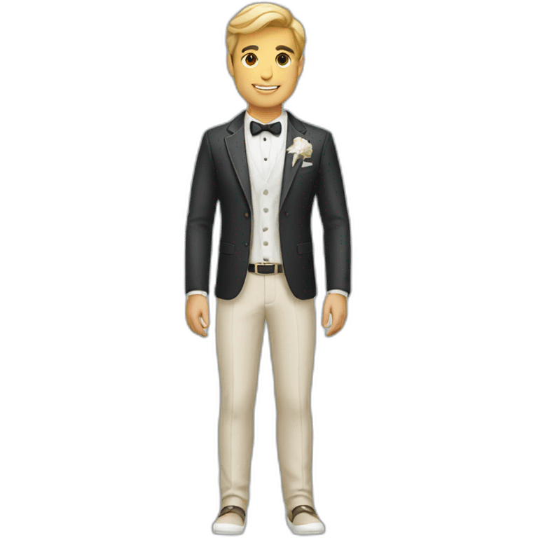 male beach Wedding planner emoji