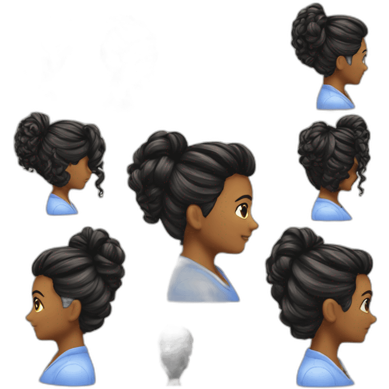 Coiffure tresses emoji