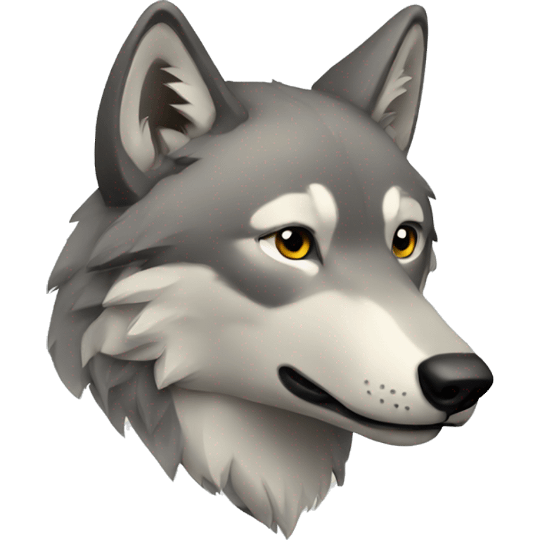 wolf in Siberia  emoji