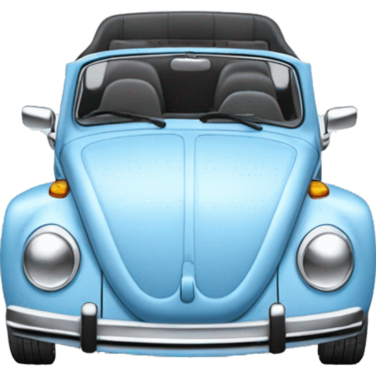 2006 light blue convertible Volkswagen beetle emoji