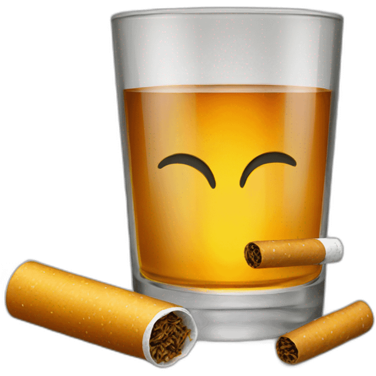 alcohol & cigarettes  emoji