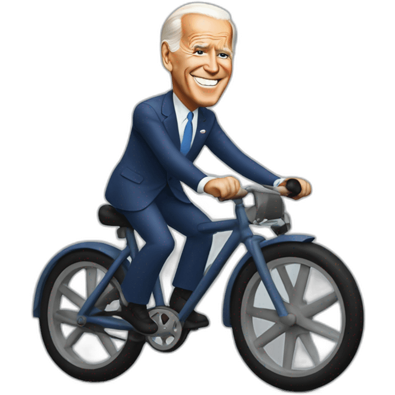 Joe biden on bike emoji