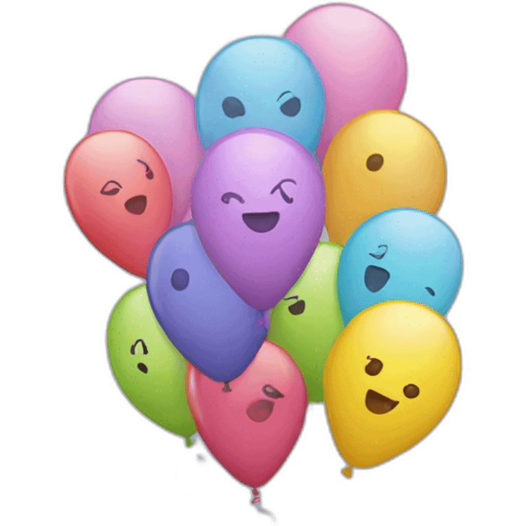 Happy birthday balloons  emoji