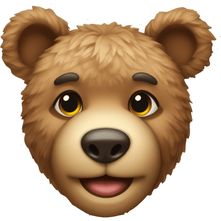 teddy bear top view emoji