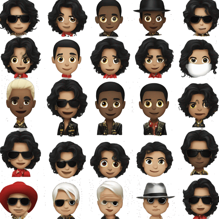 michael jackson beyaz ten renkli emoji