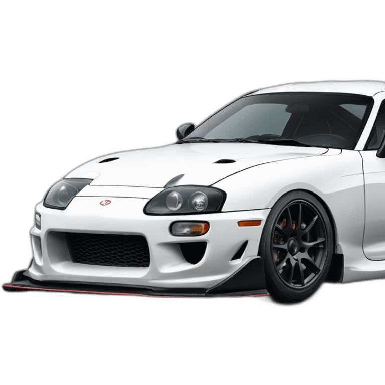 Toyota supra white toyota gazoo racing emoji