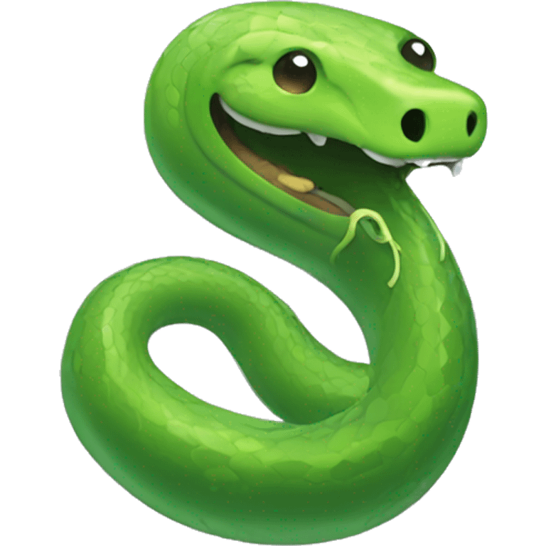 snake covered with slime emoji