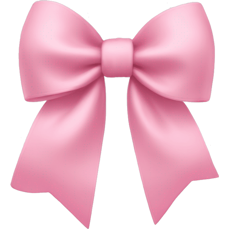 light pink bow on light pink bow emoji