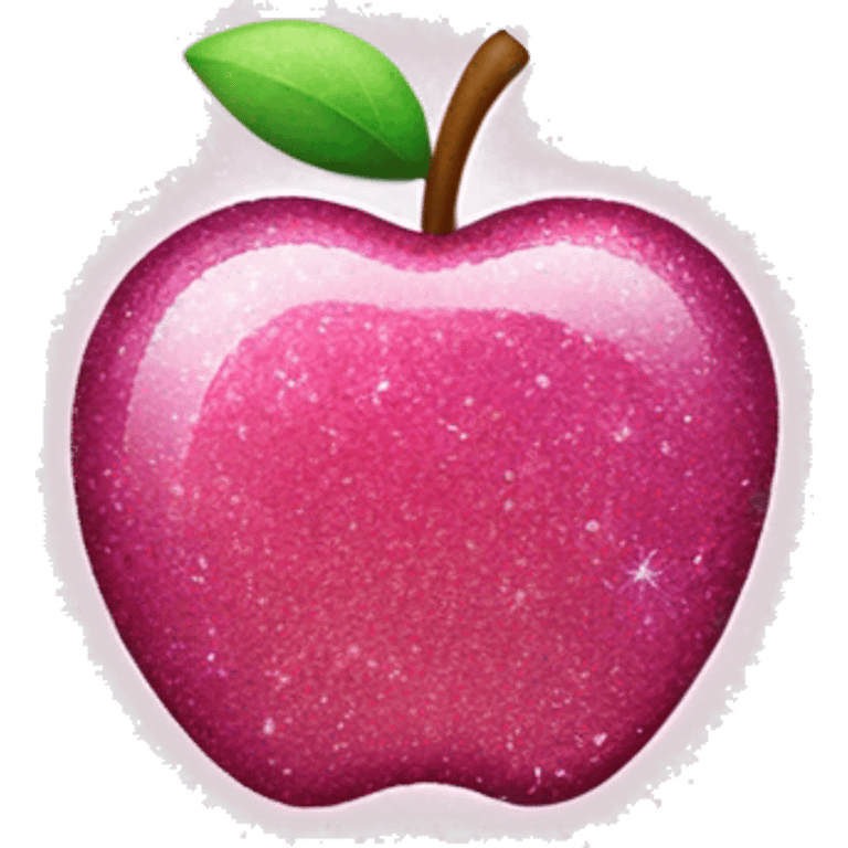 apple swift logo in sparkly pink glitter emoji