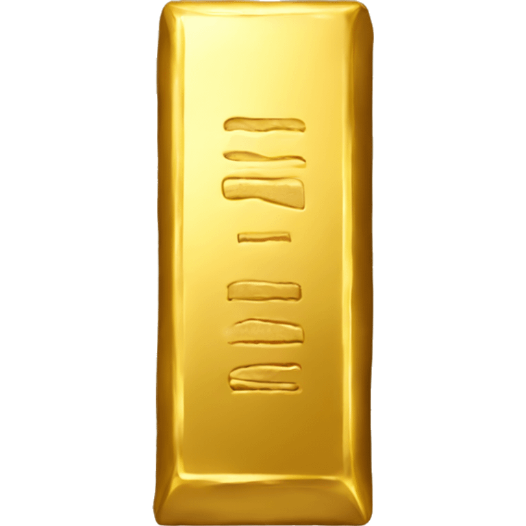 gold bar front emoji