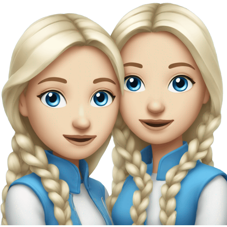 russian-duo-girls-best-friends-blue eyes  emoji