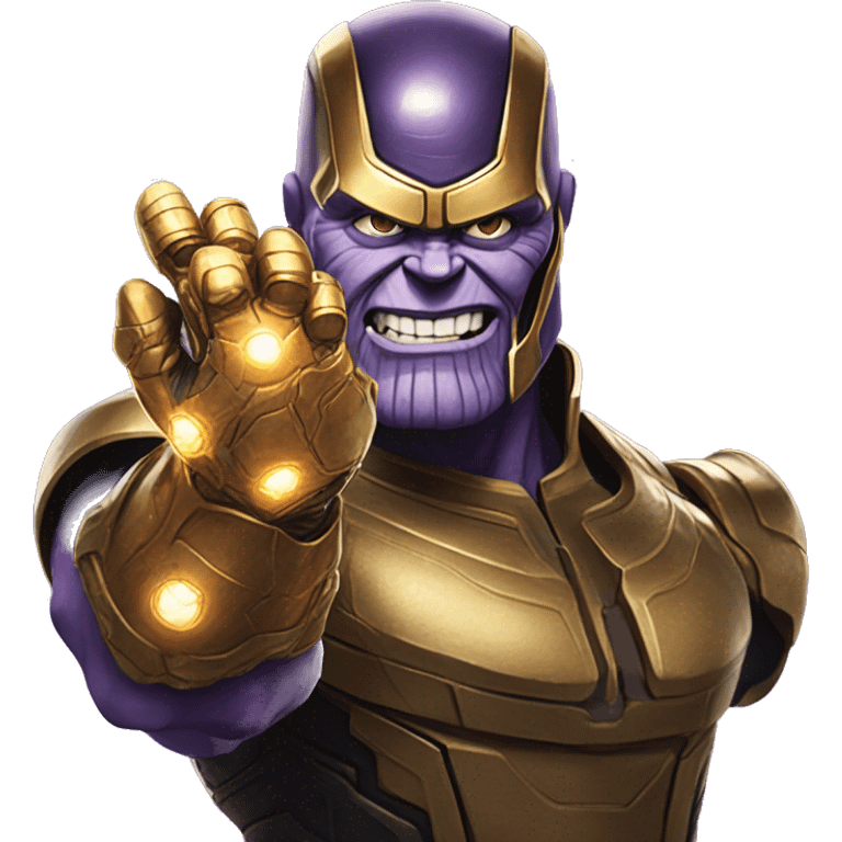 Thanos with Infinity Gauntlet emoji