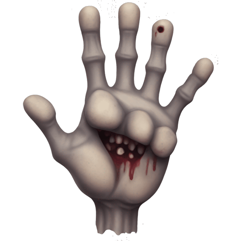 Zombie hand emoji