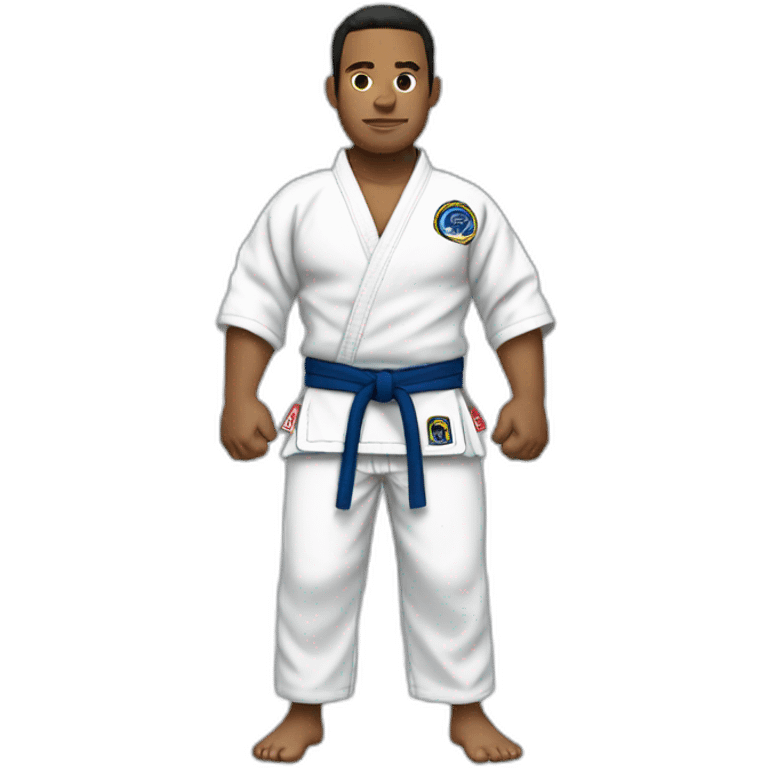 Aquarius wearing Jiu-Jitsu Gi emoji