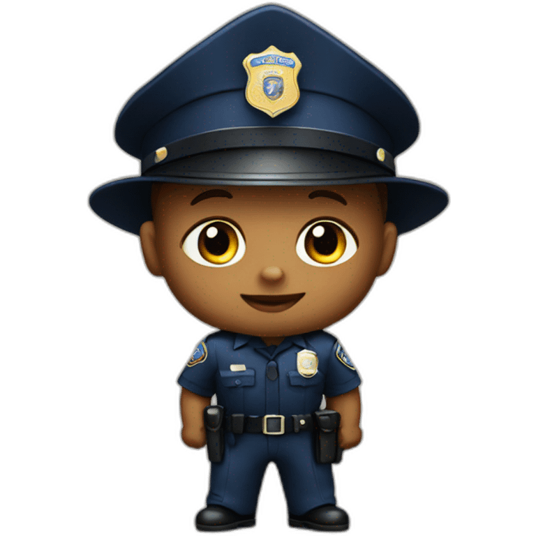 an infant police officer emoji