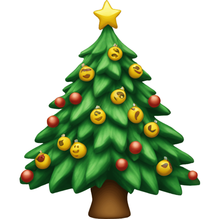 Christmas tree moving emoji