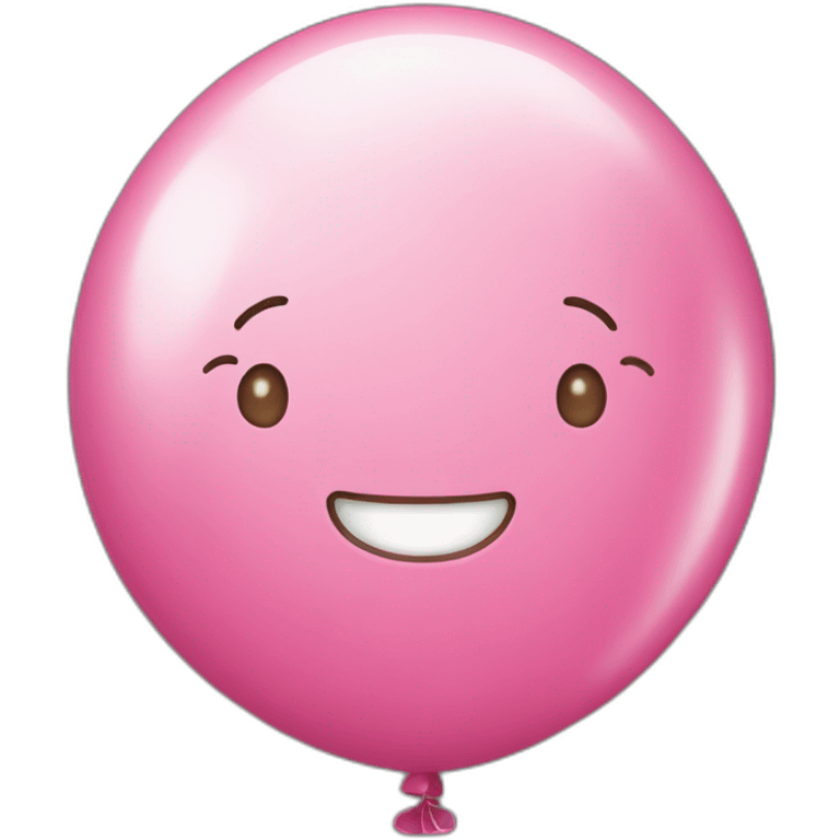 pink baloon coriandoli party emoji