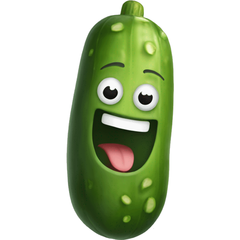 Smiling Pickle emoji