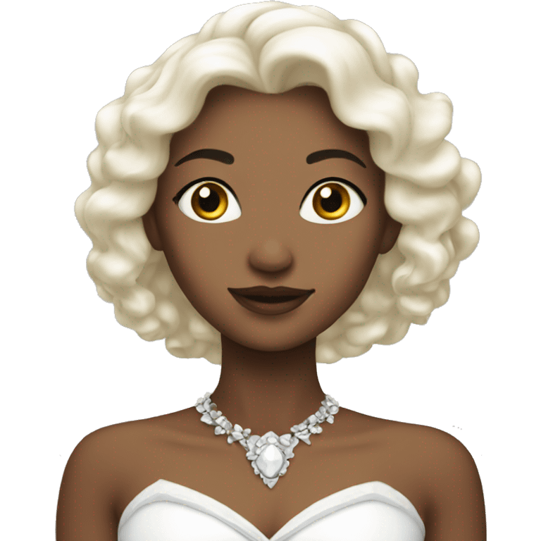 Beautiful white princess emoji