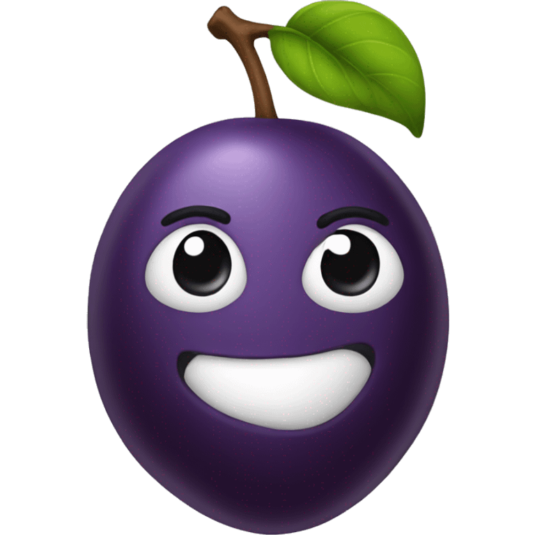 Plum emoji