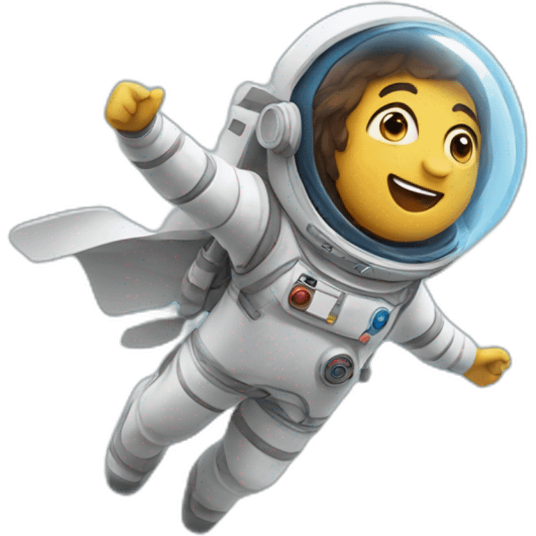 Personne flying space emoji