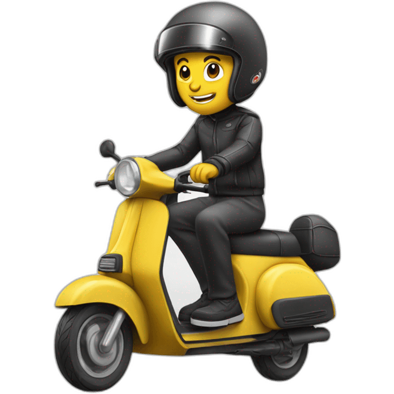 mouche sur un scooter emoji