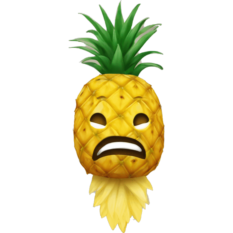 Upside down pineapple emoji