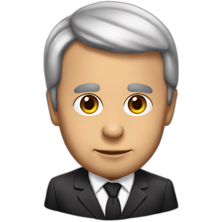 Emanuel Macron qui dit a table emoji