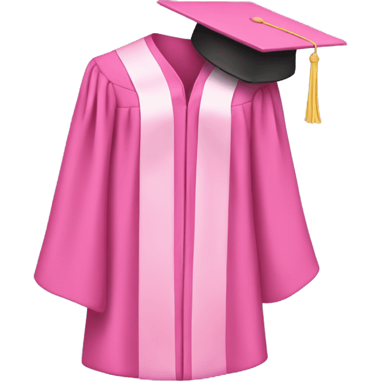 Pink graduation gown emoji