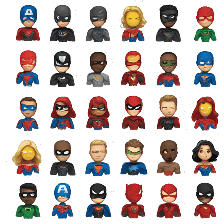 superheroes emoji