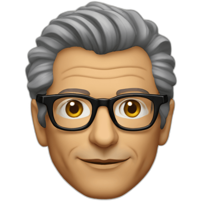 Jeff goldblum innovation consultant wearing glasses emoji