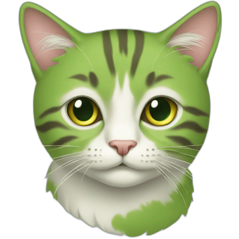 Cat green  emoji