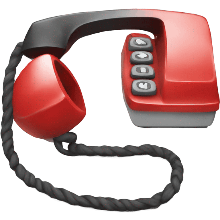 A red phone emoji