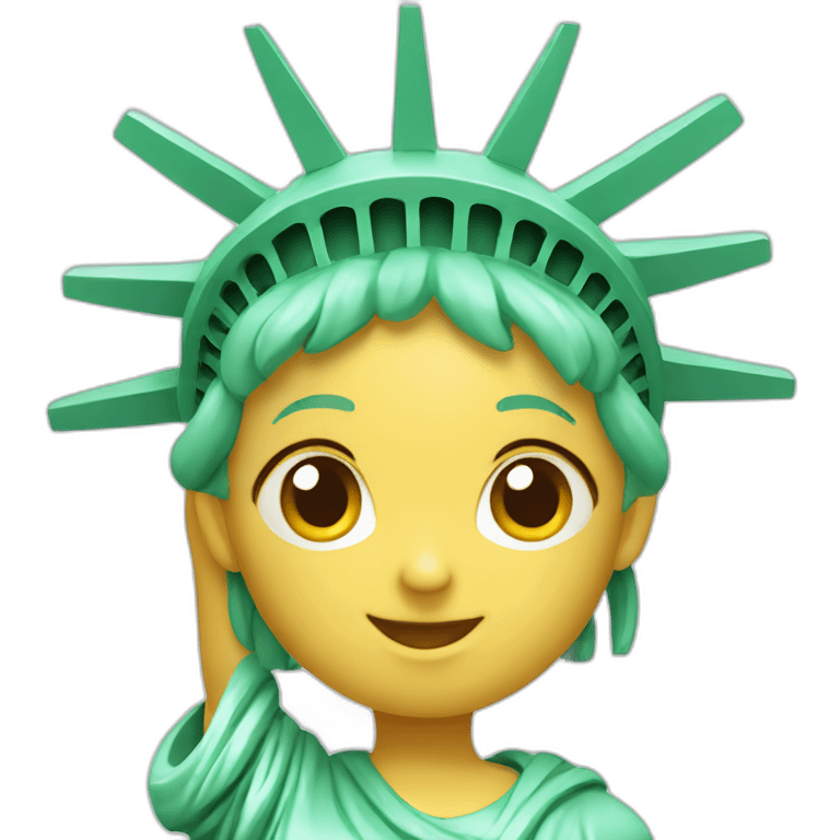 cute statue of liberty emoji