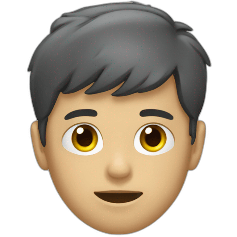 Garçon fatigué KO emoji