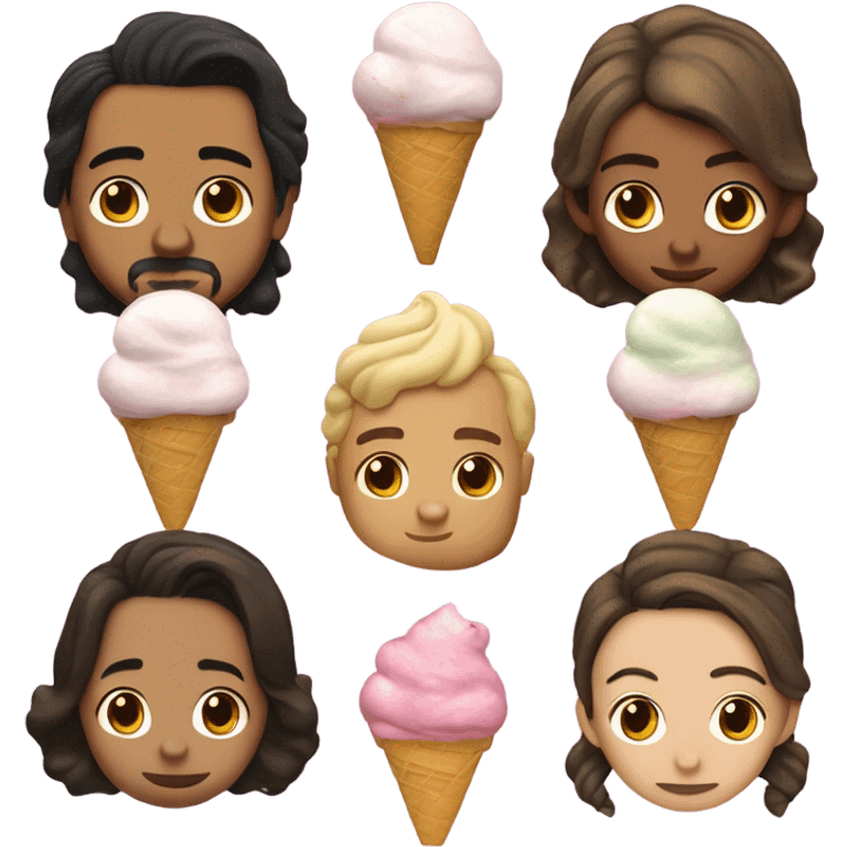 Lin Manuel Miranda with messy pigtails and an ice cream cone wearing a shirt that says YASSS emoji